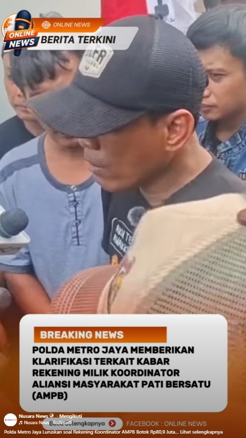 Polda Metro Jaya Luruskan soal Rekening Koordinator AMPB
